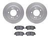 4502-21073 Geospec Brake Rotors w/5000 Advanced Brake Pads Kit, Fits Select Kia/Hyundai/Genesis, Position: Rear - image 1