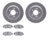 4502-21076 Geospec Brake Rotors w/5000 Advanced Brake Pads Kit, 2017-2020 Kia/Hyundai/Genesis, Position: Rear - image 1