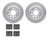 4502-27044 Geospec Brake Rotors w/5000 Advanced Brake Pads Kit, 1975-1987 Volvo, Position: Rear - image 1
