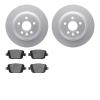 4502-27074 Geospec Brake Rotors w/5000 Advanced Brake Pads Kit, 2007-2010 Volvo, Position: Rear - image 1