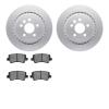 4502-27080 Geospec Brake Rotors w/5000 Advanced Brake Pads Kit, 2007-2015 Volvo, Position: Rear - image 1