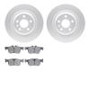 4502-27104 Geospec Brake Rotors w/5000 Advanced Brake Pads Kit, 2018-2020 Volvo, Position: Rear - image 1