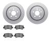 4502-27108 Geospec Brake Rotors w/5000 Advanced Brake Pads Kit, 2008-2018 Volvo, Position: Rear - image 1