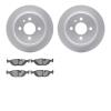 4502-31077 Geospec Brake Rotors w/5000 Advanced Brake Pads Kit, 1984-1991 BMW, Position: Rear - image 1