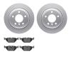 4502-31166 Geospec Brake Rotors w/5000 Advanced Brake Pads Kit, 2001-2005 BMW, Position: Rear - image 1
