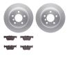 4502-31195 Geospec Brake Rotors w/5000 Advanced Brake Pads Kit, 2013-2013 BMW, Position: Rear - image 1