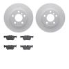 4502-31236 Geospec Brake Rotors w/5000 Advanced Brake Pads Kit, 2012-2018 BMW, Position: Rear