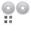 4502-31241 Geospec Brake Rotors w/5000 Advanced Brake Pads Kit, 2013-2021 BMW, Position: Rear