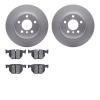 4502-31263 Geospec Brake Rotors w/5000 Advanced Brake Pads Kit, 2008-2019 BMW, Position: Rear - image 1