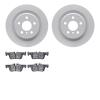 4502-31277 Geospec Brake Rotors w/5000 Advanced Brake Pads Kit, Fits Select Multiple Makes/Models, Position: Rear - image 1
