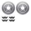 4502-40118 Geospec Brake Rotors w/5000 Advanced Brake Pads Kit, 2001-2007 Mopar, Position: Rear