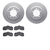 4502-47068 Geospec Brake Rotors w/5000 Advanced Brake Pads Kit, 1967-1970 GM, Position: Front - image 1