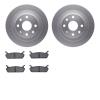4502-54099 Geospec Brake Rotors w/5000 Advanced Brake Pads Kit, 1990-1996 Ford/Lincoln/Mercury/Mazda, Position: Rear - image 1
