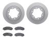 4502-54254 Geospec Brake Rotors w/5000 Advanced Brake Pads Kit, Fits Select Ford/Lincoln/Mercury/Mazda, Position: Rear - image 1