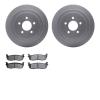 4502-55009 Geospec Brake Rotors w/5000 Advanced Brake Pads Kit, 2003-2011 Ford/Lincoln/Mercury/Mazda, Position: Rear - image 1