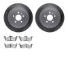 4502-55021 Geospec Brake Rotors w/5000 Advanced Brake Pads Kit, 2013-2016 Ford/Lincoln/Mercury/Mazda, Position: Rear - image 1