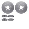4502-58003 Geospec Brake Rotors w/5000 Advanced Brake Pads Kit, 1991-1996 Acura/Honda, Position: Front