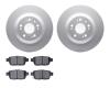 4502-58036 Geospec Brake Rotors w/5000 Advanced Brake Pads Kit, 2009-2014 Acura/Honda, Position: Rear
