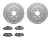 4502-58045 Geospec Brake Rotors w/5000 Advanced Brake Pads Kit, Fits Select Acura/Honda, Position: Rear - image 1