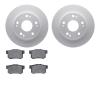4502-59115 Geospec Brake Rotors w/5000 Advanced Brake Pads Kit, 2003-2008 Acura/Honda, Position: Rear