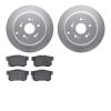 4502-59157 Geospec Brake Rotors w/5000 Advanced Brake Pads Kit, 2007-2012 Acura/Honda, Position: Rear - image 1