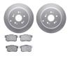 4502-59158 Geospec Brake Rotors w/5000 Advanced Brake Pads Kit, 2005-2018 Acura/Honda, Position: Rear - image 1