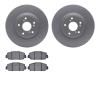 4502-59186 Geospec Brake Rotors w/5000 Advanced Brake Pads Kit, Fits Select Acura/Honda, Position: Front - image 1