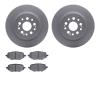 4502-59196 Geospec Brake Rotors w/5000 Advanced Brake Pads Kit, Fits Select Acura/Honda, Position: Rear - image 1