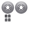 4502-63029 Geospec Brake Rotors w/5000 Advanced Brake Pads Kit, 1961-1963 Mercedes-Benz, Position: Rear