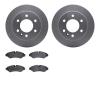 4502-63240 Geospec Brake Rotors w/5000 Advanced Brake Pads Kit, Fits Select Multiple Makes/Models, Position: Rear - image 1