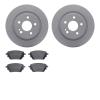 4502-63248 Geospec Brake Rotors w/5000 Advanced Brake Pads Kit, Fits Select Mercedes-Benz, Position: Rear - image 1