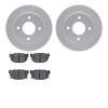 4502-67075 Geospec Brake Rotors w/5000 Advanced Brake Pads Kit, 1989-1998 Infiniti/Nissan, Position: Rear - image 1