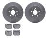 4502-67077 Geospec Brake Rotors w/5000 Advanced Brake Pads Kit, 1989-1996 Infiniti/Nissan, Position: Rear - image 1