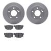 4502-67085 Geospec Brake Rotors w/5000 Advanced Brake Pads Kit, 1994-1998 Infiniti/Nissan, Position: Rear - image 1
