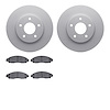 4502-67146 Geospec Brake Rotors w/5000 Advanced Brake Pads Kit, Fits Select Infiniti/Nissan, Position: Front - image 1