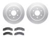 4502-67155 Geospec Brake Rotors w/5000 Advanced Brake Pads Kit, Fits Select Infiniti/Nissan, Position: Rear - image 1