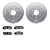 4502-67156 Geospec Brake Rotors w/5000 Advanced Brake Pads Kit, Fits Select Infiniti/Nissan, Position: Rear - image 1