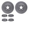4502-68030 Geospec Brake Rotors w/5000 Advanced Brake Pads Kit, Fits Select Infiniti/Nissan, Position: Rear - image 1