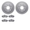 4502-72043 Geospec Brake Rotors w/5000 Advanced Brake Pads Kit, 2002-2005 Kia/Hyundai/Genesis, Position: Front - image 1