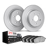 4502-73000 Geospec Brake Rotors w/5000 Advanced Brake Pads Kit, Fits Select Audi/Volkswagen, Position: Rear