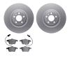 4502-73094 Geospec Brake Rotors w/5000 Advanced Brake Pads Kit, 2004-2009 Audi/Volkswagen, Position: Front