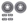4502-73095 Geospec Brake Rotors w/5000 Advanced Brake Pads Kit, 2004-2009 Audi/Volkswagen, Position: Rear