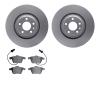 4502-73107 Geospec Brake Rotors w/5000 Advanced Brake Pads Kit, 2005-2011 Audi/Volkswagen, Position: Front - image 1