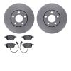 4502-73110 Geospec Brake Rotors w/5000 Advanced Brake Pads Kit, 1992-1998 Audi/Volkswagen, Position: Front - image 1
