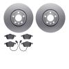 4502-73117 Geospec Brake Rotors w/5000 Advanced Brake Pads Kit, 1997-2000 Audi/Volkswagen, Position: Front - image 1