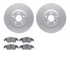 4502-73134 Geospec Brake Rotors w/5000 Advanced Brake Pads Kit, 2009-2012 Audi/Volkswagen, Position: Front