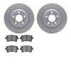 4502-73137 Geospec Brake Rotors w/5000 Advanced Brake Pads Kit, 2008-2016 Audi/Volkswagen, Position: Rear
