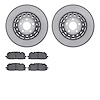 4502-73163 Geospec Brake Rotors w/5000 Advanced Brake Pads Kit, Fits Select Audi/Volkswagen, Position: Front - image 1