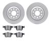 4502-73170 Geospec Brake Rotors w/5000 Advanced Brake Pads Kit, Fits Select Audi/Volkswagen, Position: Rear