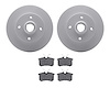 4502-74074 Geospec Brake Rotors w/5000 Advanced Brake Pads Kit, 1990-2002 Audi/Volkswagen, Position: Rear - image 1